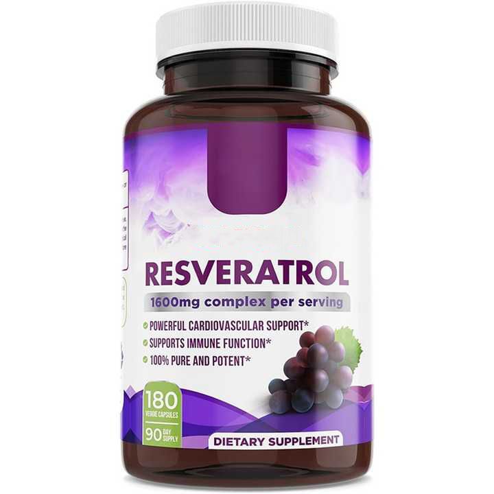 Trans Resveratrol Antioxidant Supplement 180 Capsules